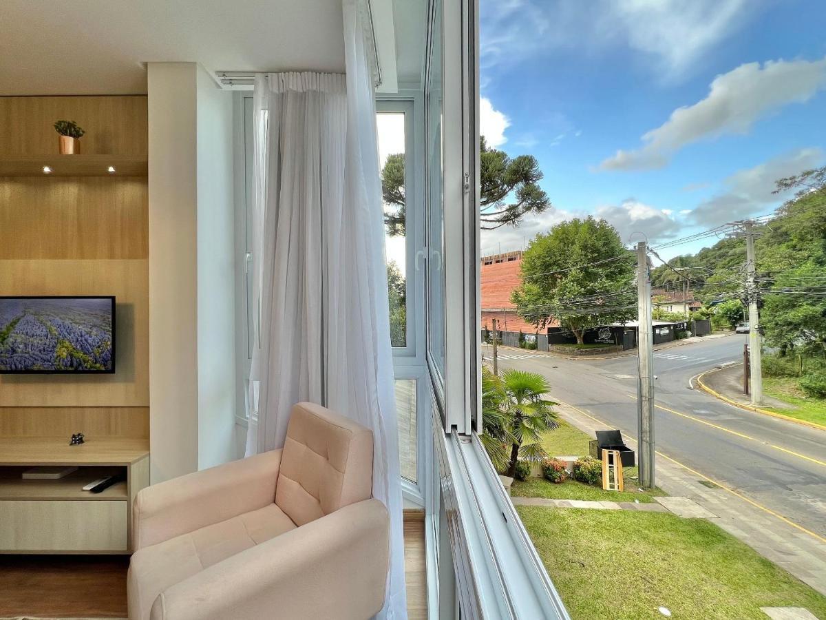 Dom Fioreze 205 - Apto Em Gramado Ao Lado Do Hotel Colline De France Ngoại thất bức ảnh